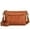 Cognac, variant on S-ZONE Crossbody Bags for Women Trendy Genuine Leather Small Shoulder Bag Purses with Wide Strap