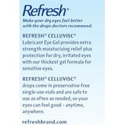 تحديث Celluvisc Lubricant Eye Gel حاويات للاستخدام مرة واحدة 30 لكل منها - عبوة من 3