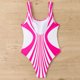 thumbnail image 3 of Conjunto de Bikini de Cintura Alta para las Mujeres Color Bloque Moda Correas de Hombro sin Espalda Traje de Baño, Traje de Baño Sexy de Corte Alto, 3 of 5