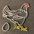 thumbnail image 4 of Handmadetneonsign Chicken Laying Egg Neon Sign, Chicken Wall Art Decor, Rooster Neon Sign, Farmer Wall Decor, 4 of 5