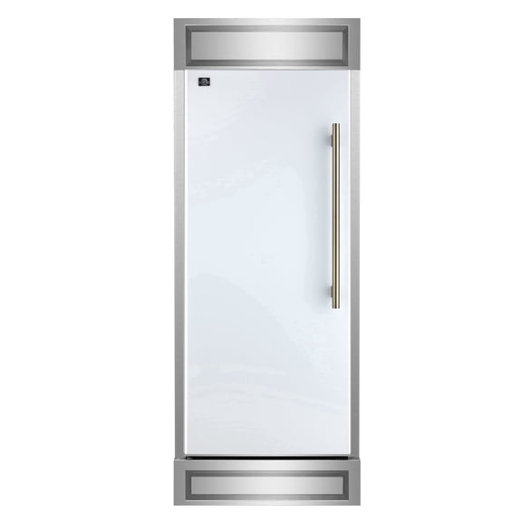 Forno Maderno 28-Inch Built-In Convertible Refrigerator, 13.6 cu.ft, Left Swing, Decorative Grill