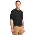 thumbnail image 4 of Port Authority K500 Mens Silk Touch Polo T-Shirt, Black - 6XL, 4 of 6