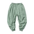 thumbnail image 6 of CONZONE Big Boys Workout Pants Elastic Waist Baggy Joggers for Child Drawstring Wide Leg Fall Casual Trousers with Pockets Size 13-14 Years, 6 of 6