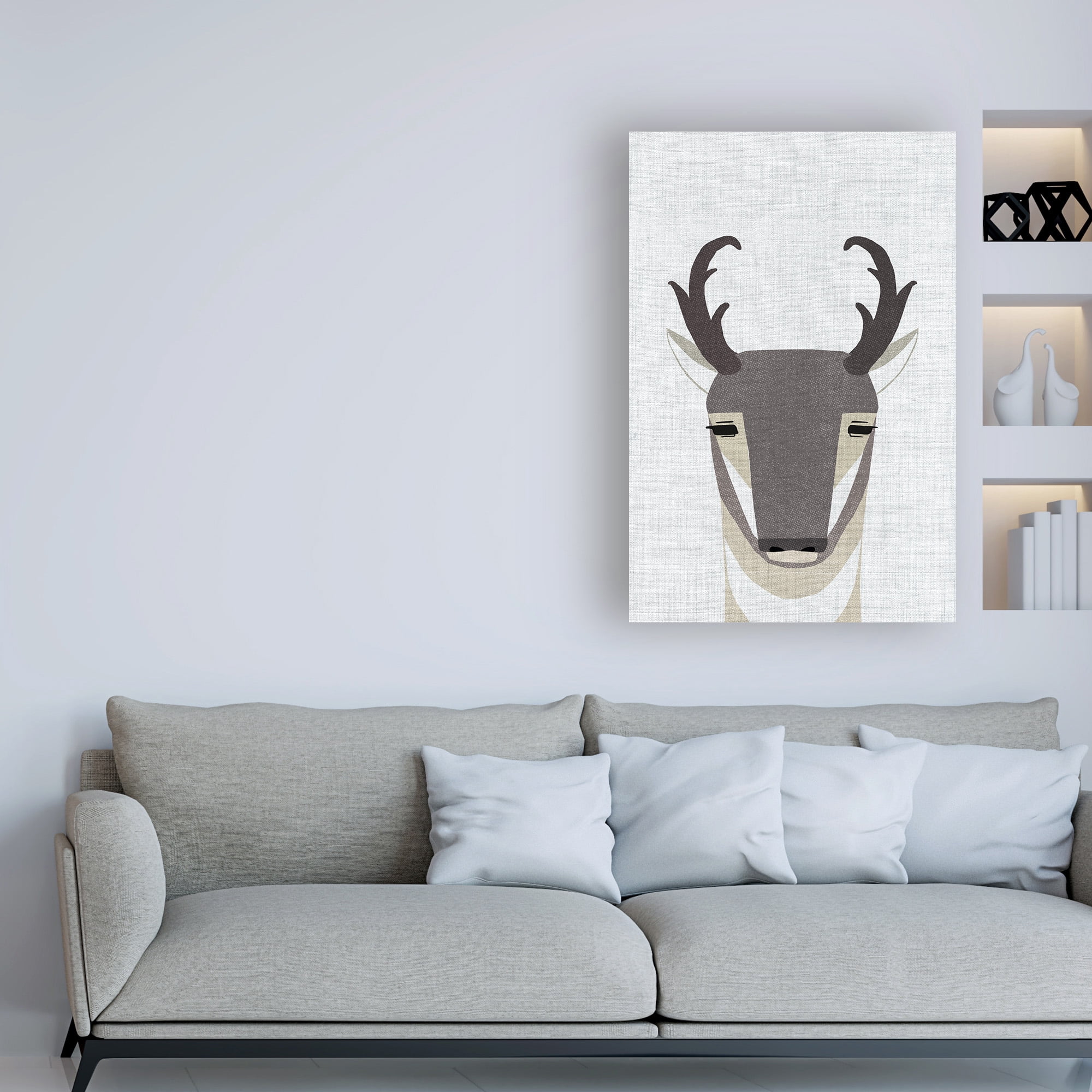 Trademark Fine Art 'Pronghorn Antelope' Canvas Art by Annie Bailey Art