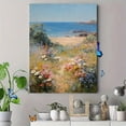 thumbnail image 4 of Qisvanset Seascape Wildflowers Path Canvas Wall Art 15.75x11.81 Inches, 4 of 8