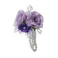 thumbnail image 5 of Dualoai Artificial Flower Wrist Corsage Wristlet Band for Bridal Shower Centerpieces, 5 of 9