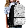thumbnail image 3 of Uourmeti Salamander Pattern Backpack for Adults, 17 Inch Large Capacity Durable Fabric School Backpack for Travel Shopping, 3 of 6