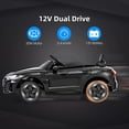 thumbnail image 5 of OLAKIDS 12V Kids Ride On Car, Licensed Audi RS e-tron GT Electric Vehicle with Remote Control, Toddlers Battery Powered Toy with 4 Wheels Suspension, LED Headlight, Music, MP3, USB, TF Port (Black), 5 of 10