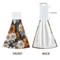thumbnail image 3 of Yayeee Kitchen Hanging Hand Towels Set of 2 with Loop Bathroom Absorbent Tie Towel, Black Plaid Floral, 3 of 7