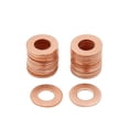thumbnail image 1 of Arandela de Cobre círculos Juntas Plana de Motor de 7mm Diámetro Interior para Coche 30Pcs, 1 of 1
