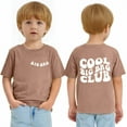 thumbnail image 6 of Big Brother T Shirt Toddler Baby Boy,Baby Boy Big Brother Announcement Outfit Toddler Bro Club Chenille Patch Letter Summer Short Sleeve Tee Shirt Light Brown 1-2Y, 6 of 6