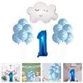 thumbnail image 3 of 12 Pcs Latex Balloons Baby Birthday Party Balloons Cloud Printed Balloons, 3 of 8