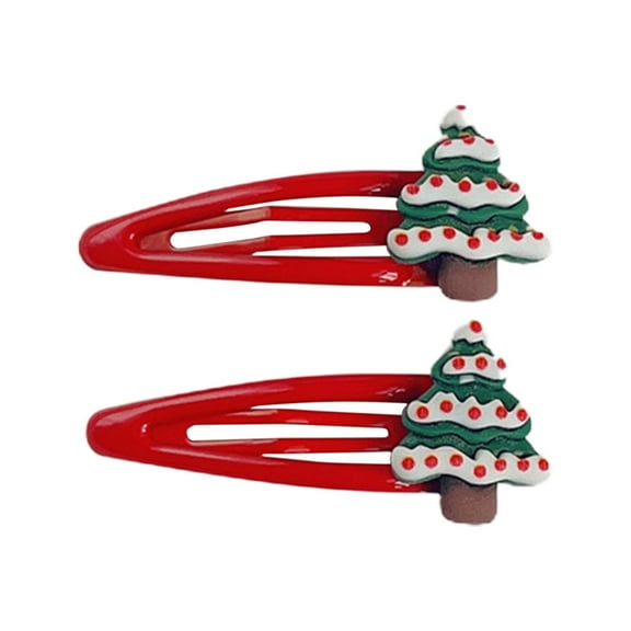 Christmas Hair Clips For Girls,Red Hair Clips Cute Santa Clause Reindeer Snowman Hair Barrettes Metal Hairclips,Christmas Hairpin Cartoons Cute Hair Accessories Stocking Stuffers Gifts For Girls