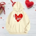thumbnail image 3 of WEAIXIMIUNG Sweat-Shirt Blanc pour Femmes Pull Mignon Confortable à Capuche avec Poche, 3 of 3