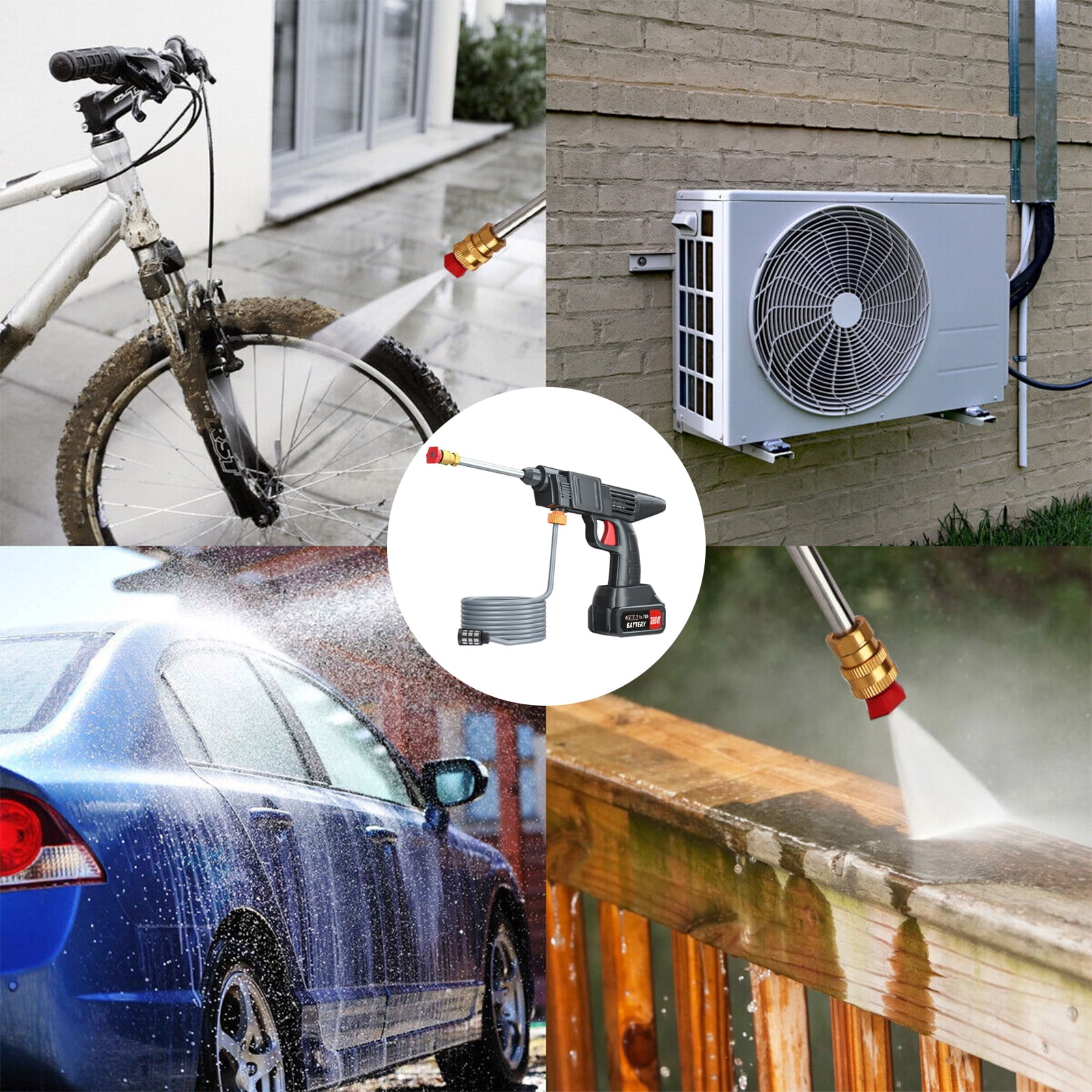 Homeshion Cordless High Pressure Water Spray Pressure Washer