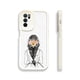 thumbnail image 1 of "Mejora el estilo de tu iPhone con una funda para teléfono plateada de doble capa mate con gráficos vibrantes", 1 of 4
