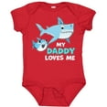 thumbnail image 3 of Inktastic My Daddy Loves Me with Cute Sharks Boys or Girls Baby Bodysuit, 3 of 5