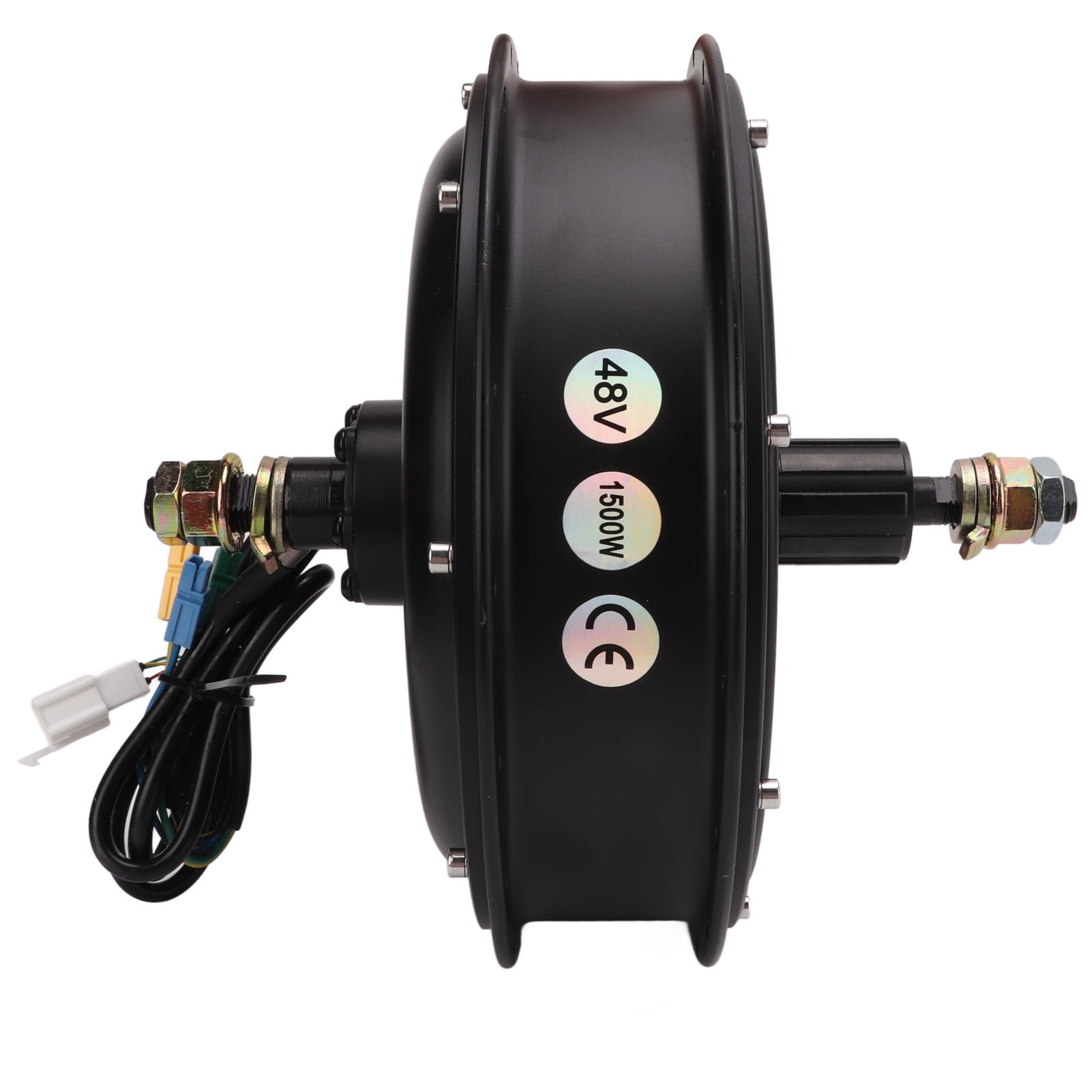 48V 1500W Moteur de Velo Electrique Velo Electrique Moteur de Moyeu Arriere Traitement Fin pour Velo Electrique Bricolage Walmart