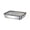 Silver, variant on Clearance Sale! Stainless Steel Food Storage Containers With Secure Black Lids For Fresh Kitchen Organization Tableware Practical Home Decor 10.0" X 7.9" X 2.2"