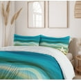 thumbnail image 6 of Ambesonne Abstract Duvet Cover Sets, Modern Waves Starfish, 2-Queen, Blue Beige, 6 of 7