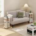 thumbnail image 2 of Furinno JUST 3-Tier Turn-N-Tube Curve End Table in Side Table in White/White, 2 of 6