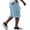 #01Light Blue, variant on Corduroy Shorts for Men Lightweight Baggy Work Resort Short Pant with Pockets