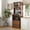 Walnut(15.75"D x 23.62"W x 70.87"H), variant on Coffee Bar Cabinet with Storage Kitchen Hutch Cabinet with Countertop 24'' Wide Pantry with Flip-up Glass Door Hutch with Drawer 71" Tall Wine Bar Cabinet for Dining Room Farmhouse Walnut