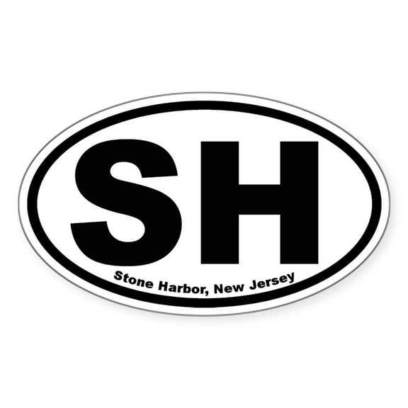 CafePress - Stone Harbor Oval Sticker - Sticker (Oval)