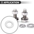 thumbnail image 2 of Unique Bargains Universal Flat Washer, Durable, Stainless Steel, Silver Tone, 20 Pcs M5*10mm*1mm, 2 of 6
