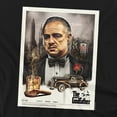 thumbnail image 2 of Godfather Vintage Poster Unisex Adult V-Neck T Shirt (Small) Black, 2 of 4