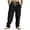 Black, variant on Coorders George Men's Casual Cargo Pants, Pants Clearance, Drawstring Cargo Sweatpants with Pockets Army Green, XXXL