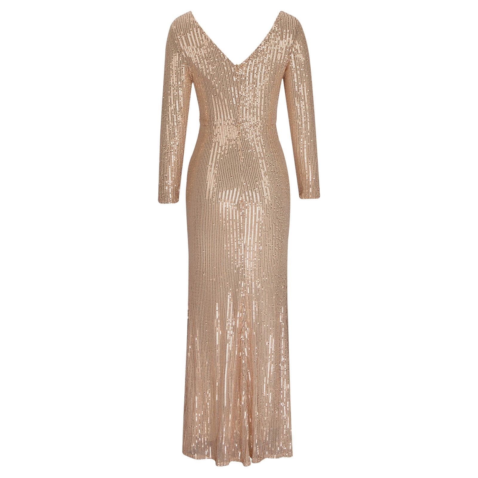Lolmot Women Sexy Long Sleeve Floor Length Sequins Mermaid Evening Dress  Slit Slim Wrap Wedding Party Maxi Dress Formal Prom Gowns - Walmart.com