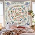 thumbnail image 3 of Tapiz de mandala, tapiz de medallón floral, tapiz de bosquejo de plantas florales, tapiz bohemio hippie para habitación, 3 of 5