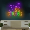 thumbnail image 2 of Craftnamesign 31st October Party Neon Sign, Halloween LED Light For Store Home Wall Art, 2 of 5