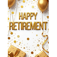 thumbnail image 4 of LUUFILx Happy Retirement Gold Balloon Banner Party Decoration Backdrop Wall Hanging Celebrations Event Supplies Background Decor Gift Display, 4 of 8
