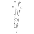 thumbnail image 4 of Enrejado para Plantas Enrejado Metálico Jardín Soporte para Plantas de Hierro Vertical Maceta Resistente Antióxido Adecuado para Plantas Trepadoras Jardines Terrazas Decoración Exterior, 4 of 8