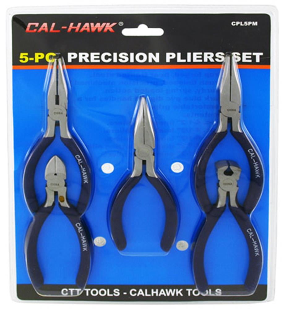 Cal Hawk Tools 5-Pc. Precision Pliers Set