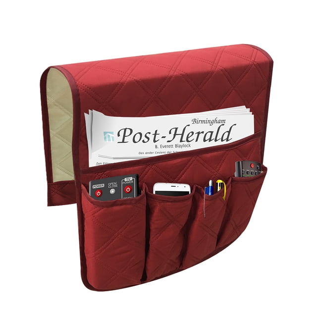 Organizador De Reposabrazos De Sofá, Bolsa De Control Remoto Resistente Al Agua, Bolsa Colgante De Almacenamiento Para Sofá Con 5 Bolsillos Kearding HA027208-01