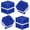 Blue, variant on 100 Pcs Expanding Plastic Concrete Anchors Screw Anchors Drywall Wall Expansion Pipe for Hollow Walls Tile Cement Bolt Expansion Tube (Green, 1/4" X 1-1/4" for #10,#11, or #12 Screws)