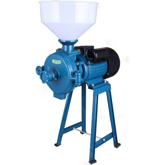 Electric Grain Mill Grinder 2200W Dry Cereal Machine with Funnel 165 lbs/h Grain Corn Wheat Feed Flour Cereal Pulverizer Machine DIY Home Mill Spice Herb Milling Machine