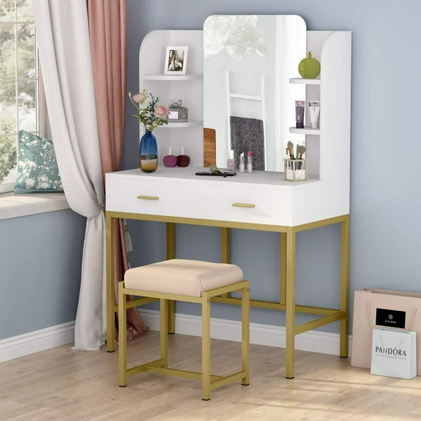 A wide variety of walmart makeup vanity. vanity set with mirror and cushioned stool large makeup vanity