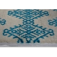 thumbnail image 4 of Ladole Rugs Modern Soft Trellis Geometric Bedroom Dining room Living Room Carpet Area Rug in Turquoise-Ivory, 4 of 4
