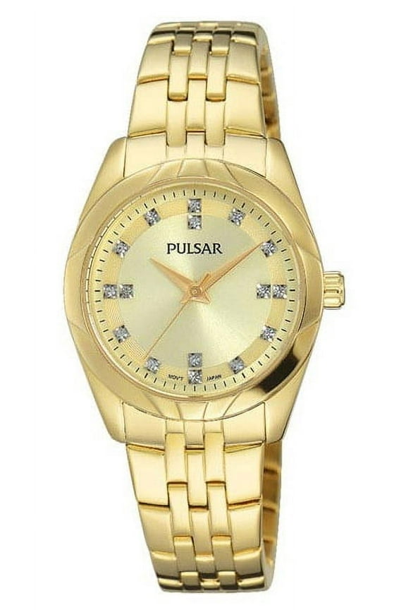 Womens Night Out Watch - Swarovski Crystals - MOP Dial - Gold-Tone
