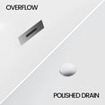 thumbnail image 3 of EastVita Freestanding Bathtub White Acrylic Streamline Stand Alone Soaking Bath Tubs for Adult with Overflow and Drain in Chrome cUPC Certified Perfect for Your Bathroom, 3 of 7