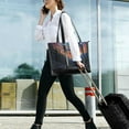 thumbnail image 5 of FORMRS Canvas Laptop Tote Bag for Women with 15.6" Computer Compartments Shoulder Handbag, Mountains and Forests, 5 of 7