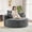 Grey, variant on YWEN Oversized Round Chaise Longue Chair Indoor, Modern 55-inch Upholstered Corduroy Deep Seat Circle Single Cloud Lounge Floor Sofa Chair for Living Room, Bedroom Apartment