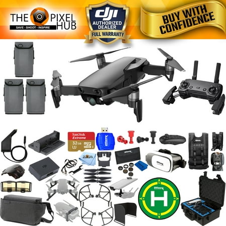 DJI Mavic Air Fly More Combo Arctic White MEGA EXTREME BUNDLE with Waterproof Case, 32GB Micro SD Card, Drone Vest, Landing Pad, Filter Kit + MUCH