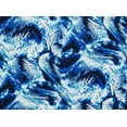 thumbnail image 2 of Zelouf Water Print Scuba  , Sewing, DIY, Crafts Fabric by the Yard, 149 Blue/blk, 5 Yard, 2 of 2