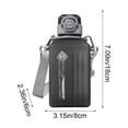 thumbnail image 3 of Sport Water Bottle, Portable Leakproof Sports Bottle with Lid and Shoulder Strap for Travel, Gym, Outdoor Activities Black, 3 of 6