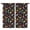 Black Colorful Skull, variant on Blackout Kids Curtains,Black Floral Skull Pattern Childrens Insulated Curtains Set Of 2,Bedroom Essentials,Toddler Room Decor 42x54in(106x137cm)